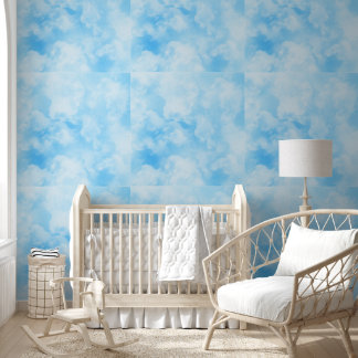 Blue White Clouds Pattern Sky Wallpaper
