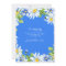 Blue White Country Daisy 80th Birthday Invite