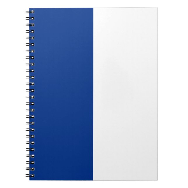 Blue & White CUSTOM Notebook (Front)