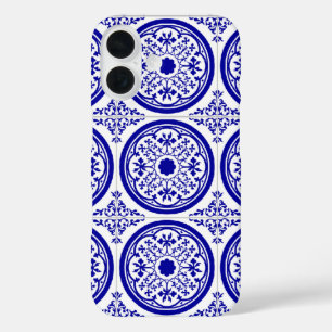 Blue White Delft Inspired Faux Tile iPhone Case