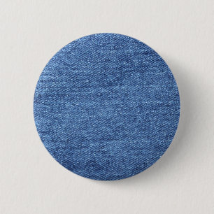 Blue White Denim Texture Look Image 6 Cm Round Badge