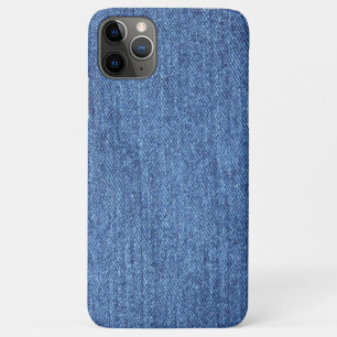 Blue White Denim Texture Look Image iPhone 11 Pro Max Case