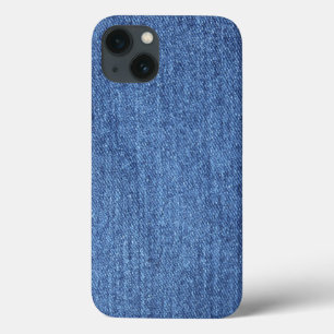 Blue White Denim Texture Look Image iPhone 13 Case