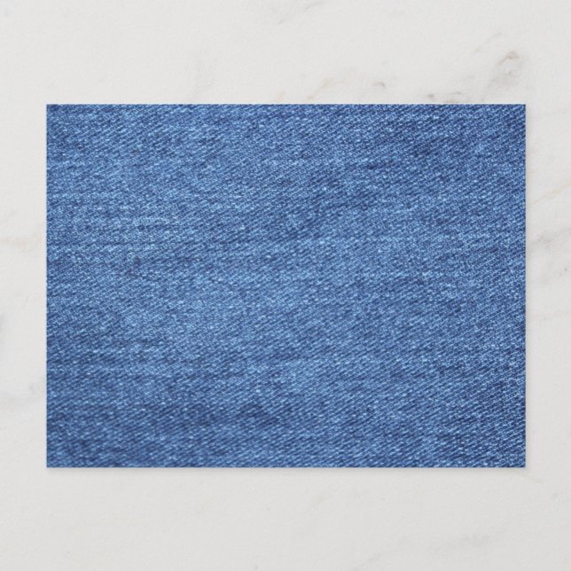 Blue White Denim Texture Look Image Postcard (Front)