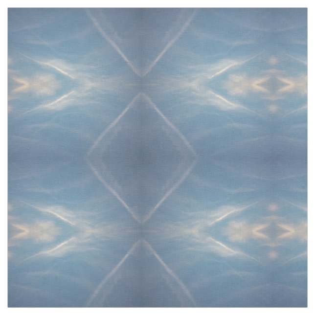 blue white diamonds in sky pattern, fabric (Swatch)