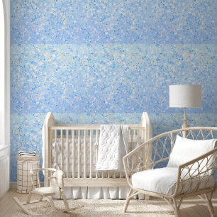 Blue White Elegant Wallpaper