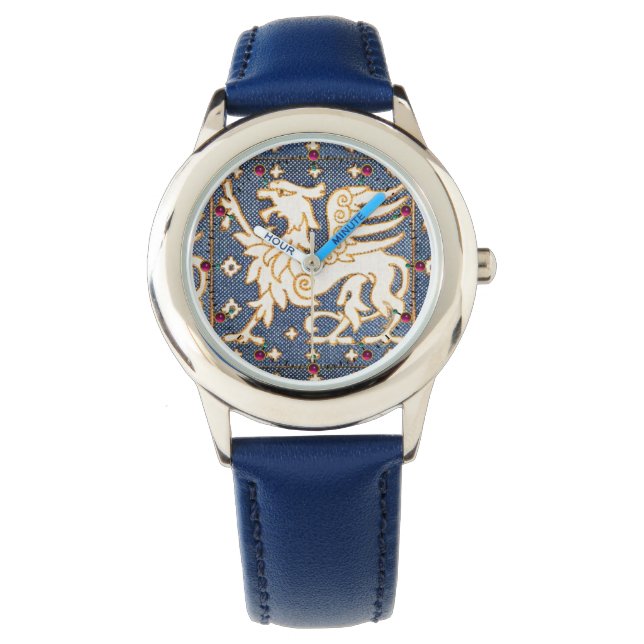 BLUE WHITE FANTASY GRYPHONS WATCH (Front)