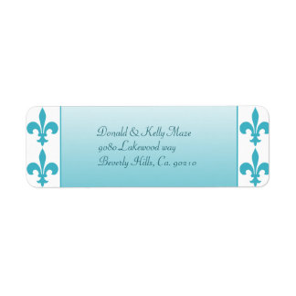 Blue & White Fleur De Lis Wedding