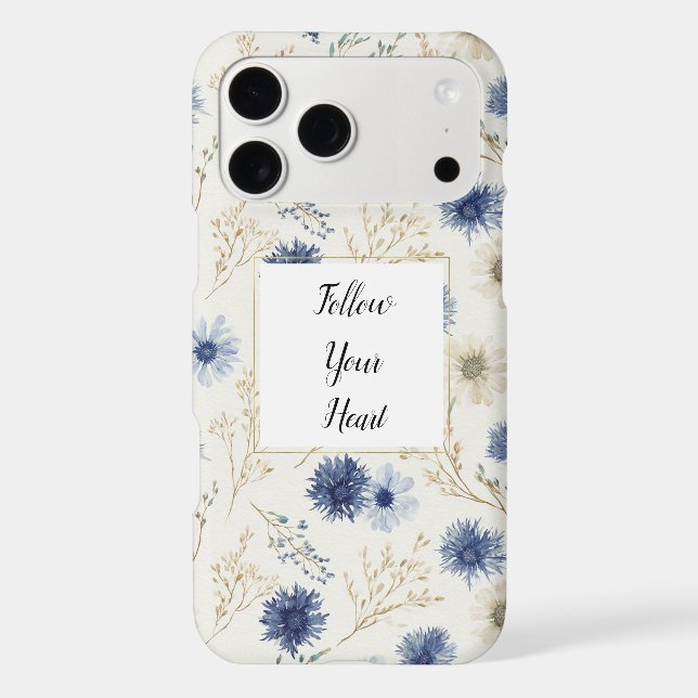 Blue White Floral   (Back)