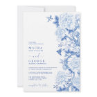 Blue White Floral Birds Chinoiserie Garden Wedding