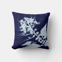 Blue & White Floral Cyanotype Art