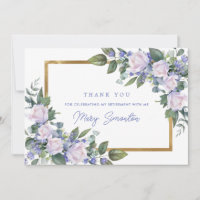 Blue White Floral Retirement Flat