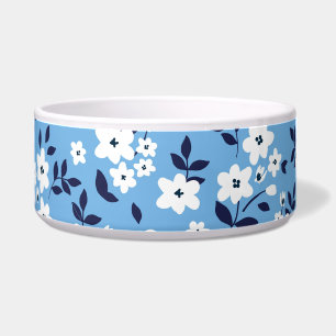 Blue, White Flowers: Vintage