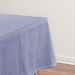 Blue-White Gingham-52 x 70 COTTON TABLE CLOTH
