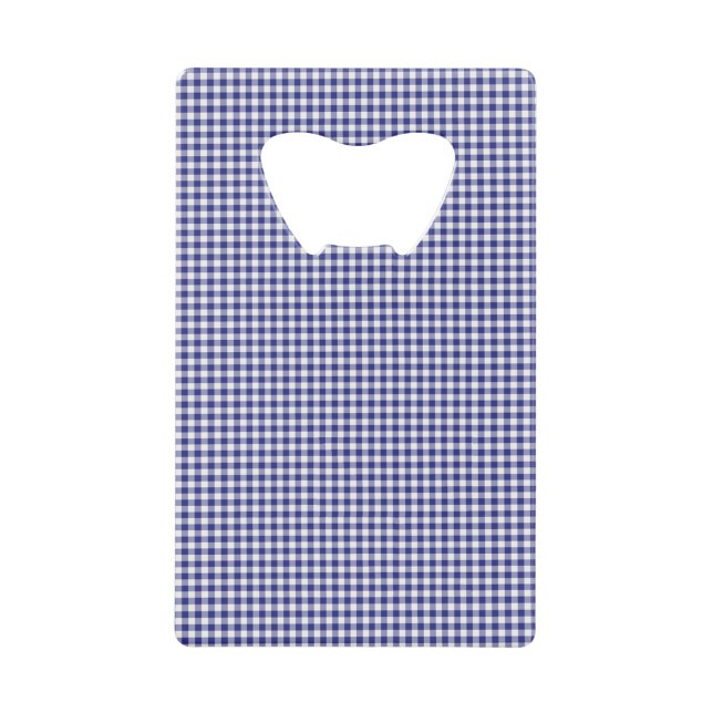 Blue-White Gingham-CARD BOTTLE OPENER (Front)