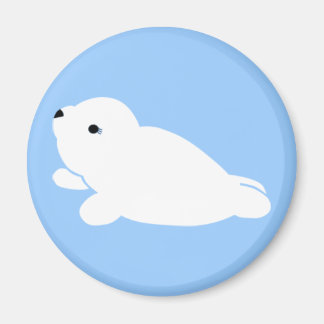 Blue White-Harp Magnet