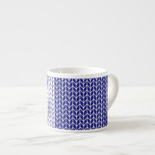 BLUE & WHITE KNIT Espresso Cup