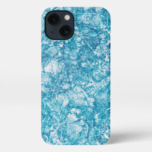 Blue & White Marble Texture iPhone 13 Case