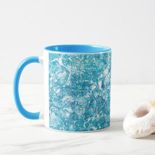 Blue & White Marble Texture Mug