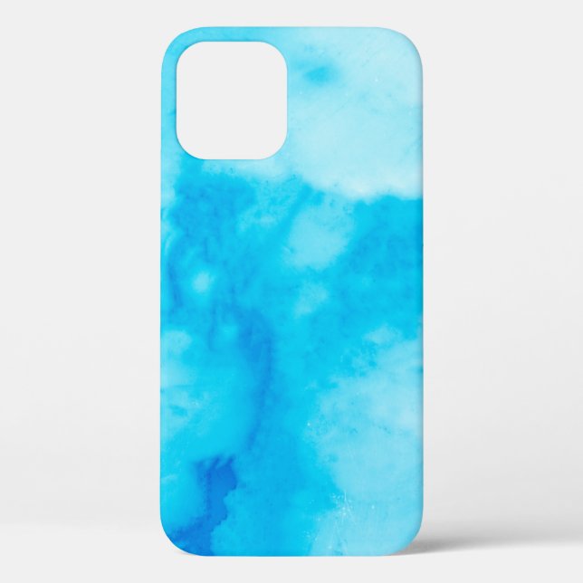 Blue White marble texture with natural patternabst Case-Mate iPhone Case (Back)