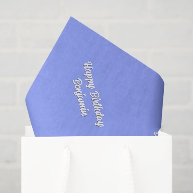 Blue White Matching  Tissue Paper (Gift Bag)