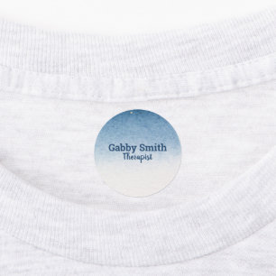 Blue white ombre gradient employee