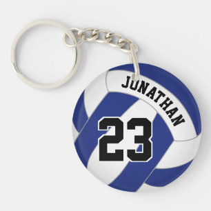blue white or ANY colour volleyball Key Ring