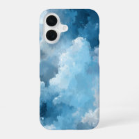 Blue & White Painted Clouds