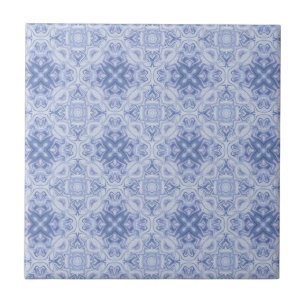 Blue & White Patterned Tile