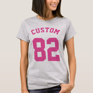 Blue White & Pink Baby   Sports Jersey Design T-Shirt