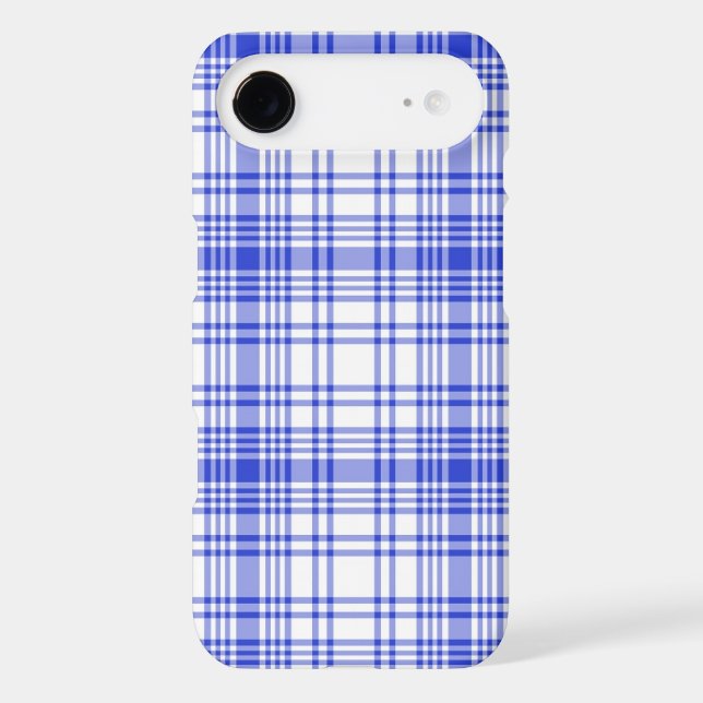 Blue White Plaid 2 Case-Mate iPhone Case (Back)