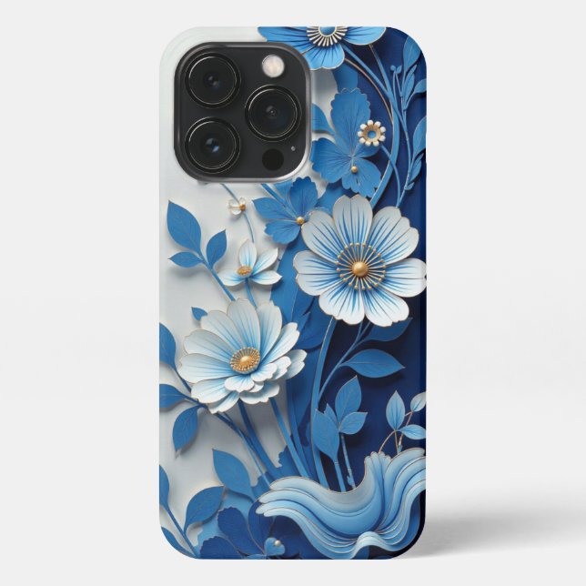 Blue & White Porcelain Phone Case – Traditional Ch (Back)