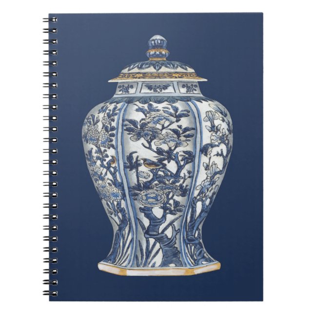 Blue & White Porcelain Vase by Vision Studio Notebook (Front)