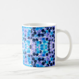 Blue White Purple String of Pearls Coffee Mug
