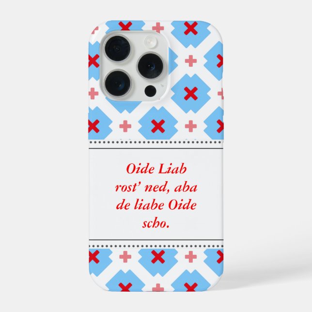 Blue white red iPhone case (Back)
