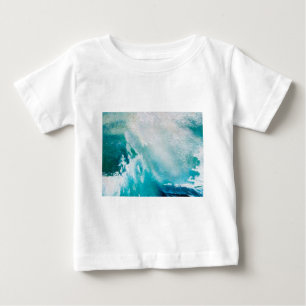 BLUE WHITE SEA WAVES IN THE STORM BABY T-Shirt