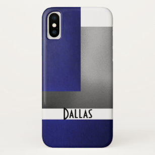 Blue White & Silver- Dallas Iphone 5 Case- Case-Mate iPhone Case