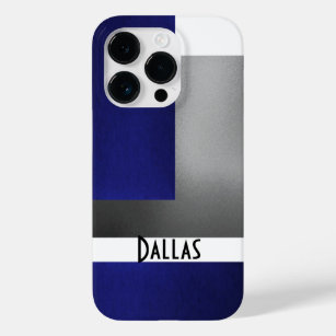 Blue White & Silver- Dallas Iphone 5 Case- Case-Mate iPhone 14 Pro Case