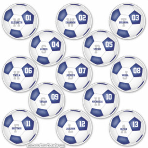 blue white soccer team colours individual players