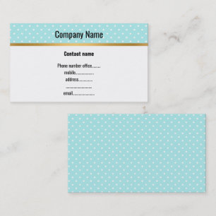 BLUE WHITE SPOT BUSINESS CARD