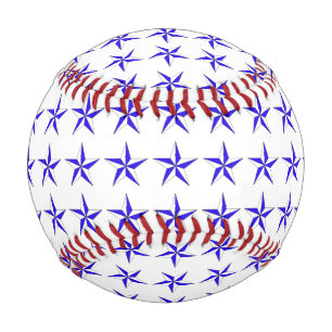 Blue White Stars Baseball
