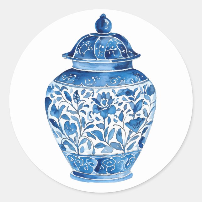 Blue white stickers (Front)