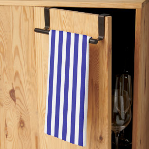 Blue White Stripe Chef  Tea Towel