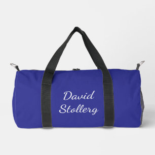 Blue & White Stylish Duffle Bag