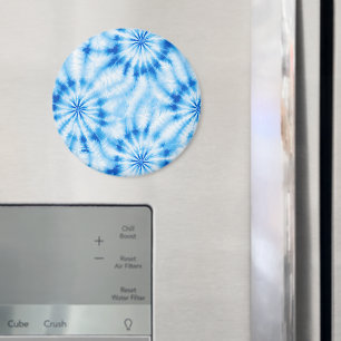 Blue White Tie Dye Magnet