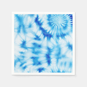 Blue White Tie Dye Napkin