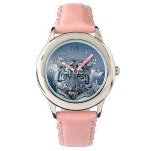 Blue White Tiger Watch