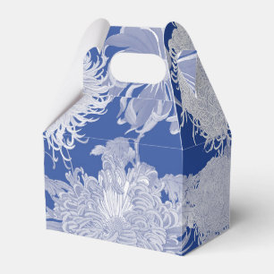 Blue White Vintage Chinoiserie Floral  Favour Box