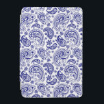 Blue & White Vintage Floral Paisley Pattern iPad Mini Cover<br><div class="desc">Navy blue and white vintage floral paisley pattern.</div>