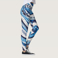 Blue White Wave Pattern 05